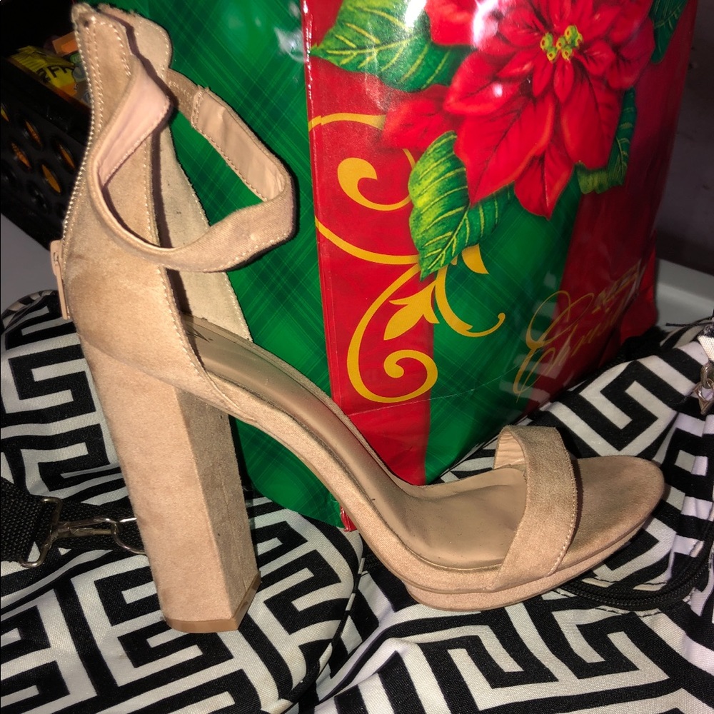 Nude high heels